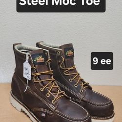 Thorogood Work Boot Size 9 ee STEEL MOC TOE 