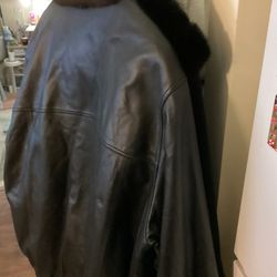 💎 REAL Leather & Mink Fur Coat – Serious Buyers, Steal This Deal 💎