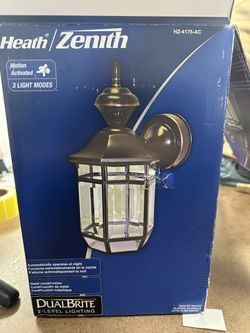Heath ZenithAntique Copper 150-Degree Farmhouse Outdoor 1-Light with Clear Beveled Glass 