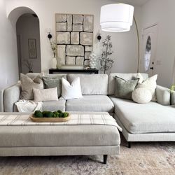 Free Delivery Gray Sectional Couch 