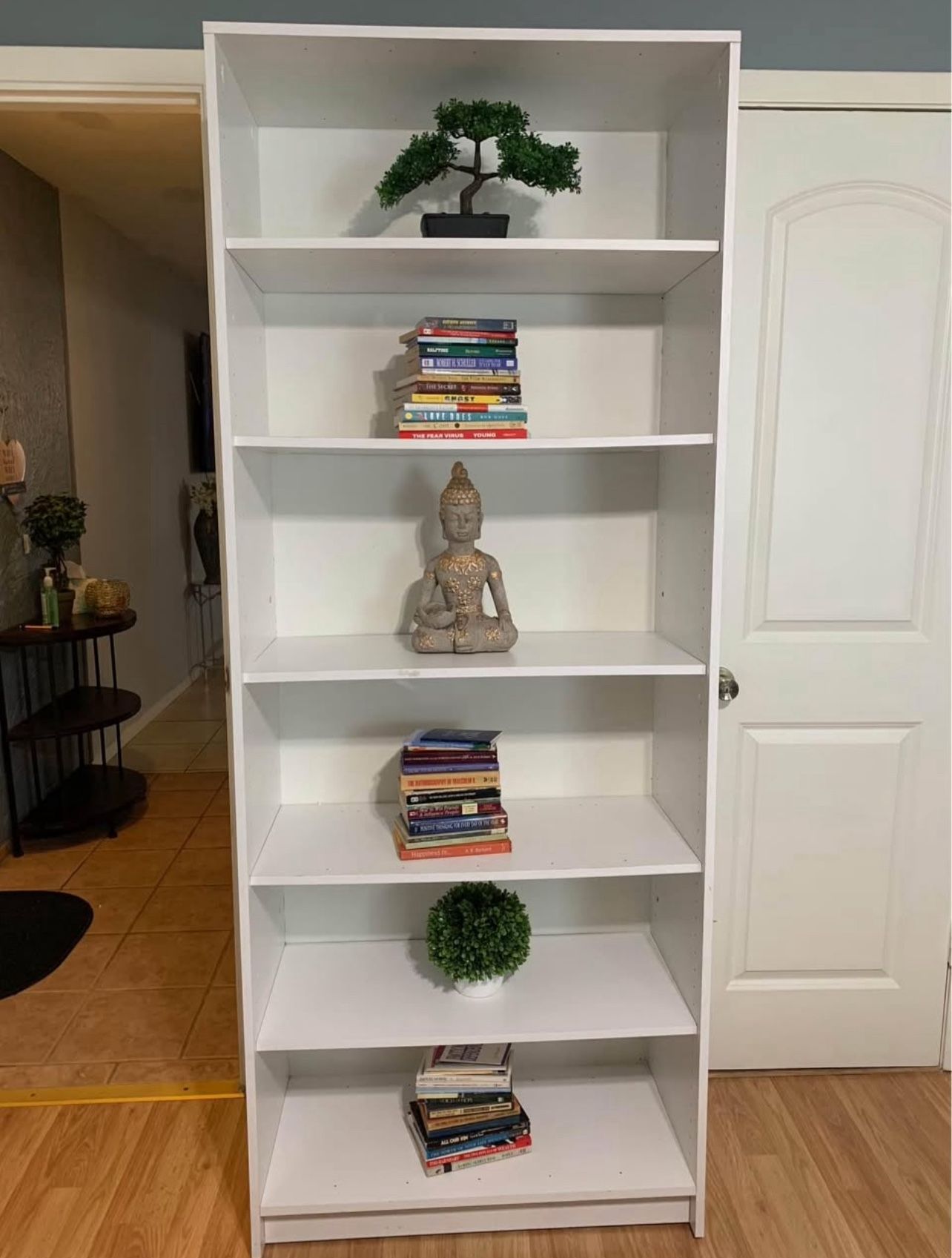White Book Shelves