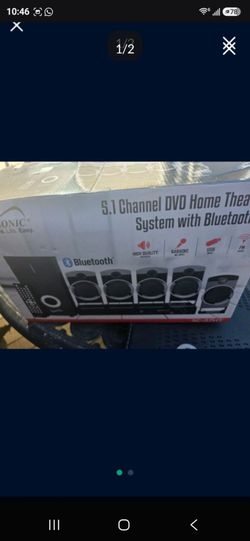 65 reviews
(2.7)|
65
Supersonic SC-37HT 5.1 Surround Sound System, Home Theater with DVD/CD Playback, Karaoke, FM Radio, USB Input, 25W Speakers, Mult