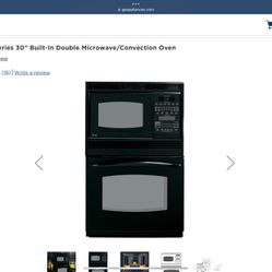 GE Profile Built-In Double Microwave/ Convection Oven