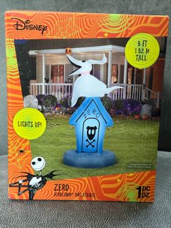 Disney Nightmare Before Christmas  Zero 5’ Airblown Inflatable Lights up!