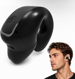 Clip-on Earbuds Non-in-Ear Open Ear Single Ear Headset IPX5 Waterproof Sweatproof Sports
