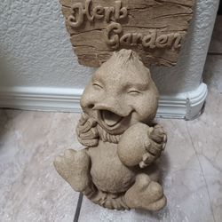 Herb Garden Duck Statue 😵