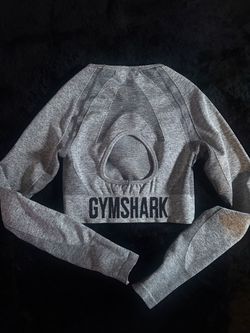 Gymshark Grey Long Sleeve Crop Top