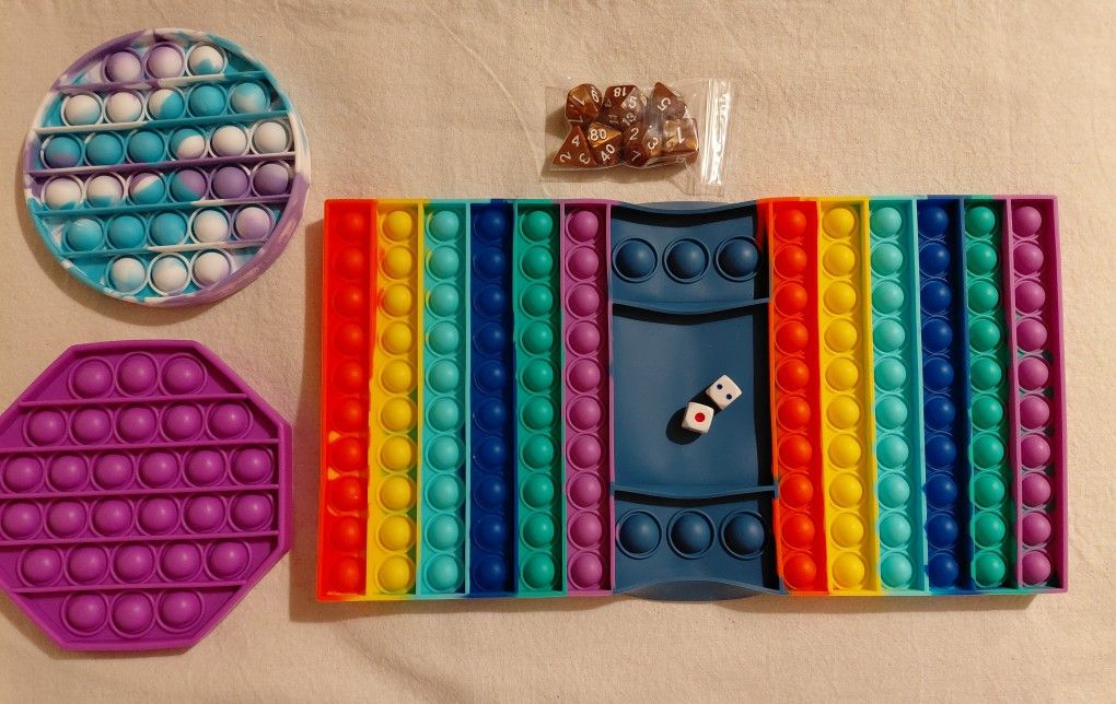 New Fidget drone / pop fidget toys / dice / travel battleship game / see description for p/u address