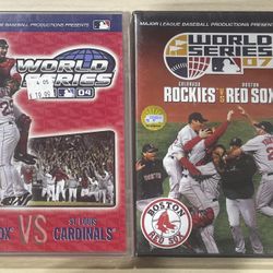 2004 & 2007 World Series DVD Bundle Boston Red Sox Champions Sealed New MLB Base