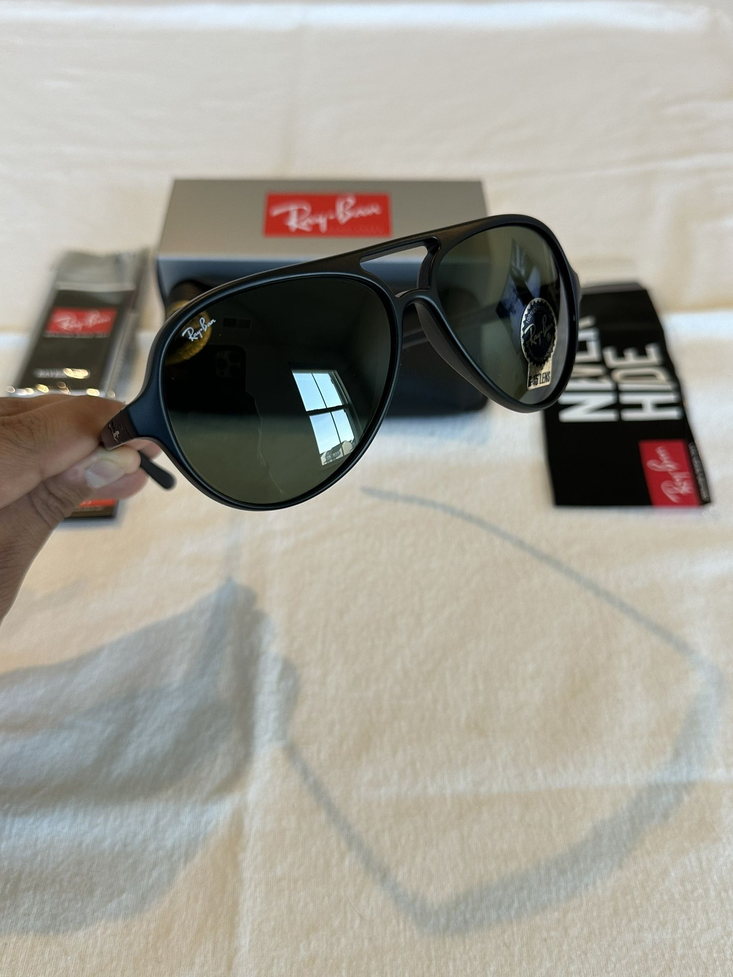 New Rayban Cats5000 Matte Black Classic Sunglasses