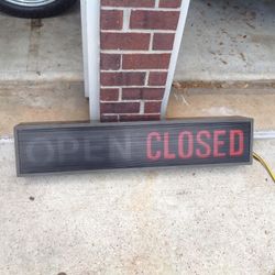 Open-Closed Electric Sign
