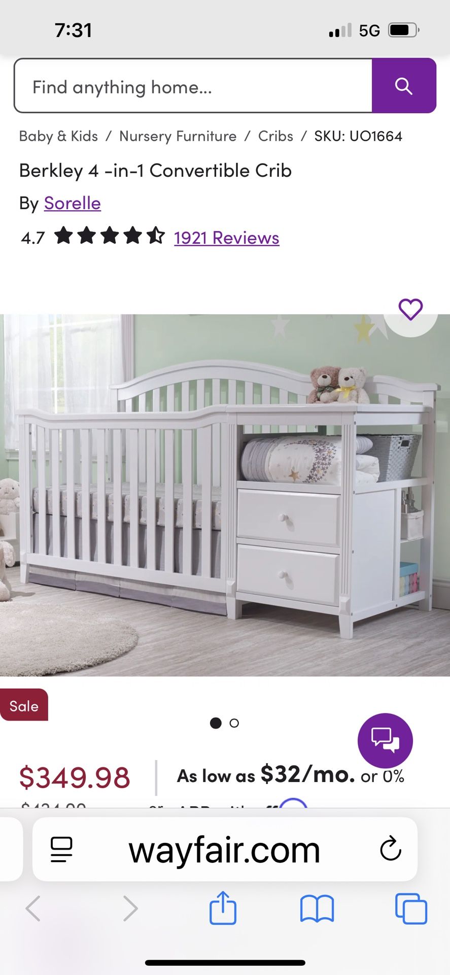 Berkeley 4-in-1 Convertible Crib
