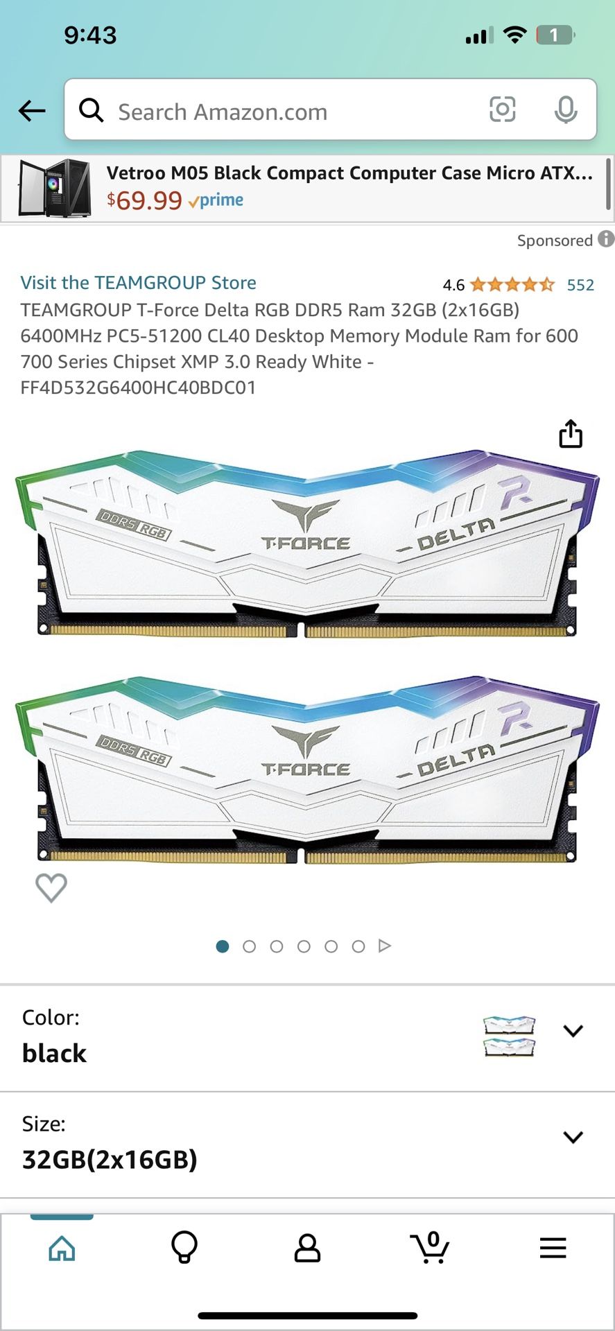 TFORCE DDR5 6400mhz 