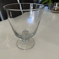 Crate and Barrel Glass Pedestal Bowl $25