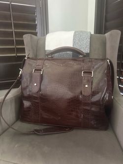 Brown Bath & Body Works Weekender Bag