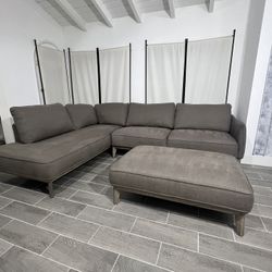 Sectional brand MACYS Couch Sofá brown Right Chaise - FREE DELIVERY