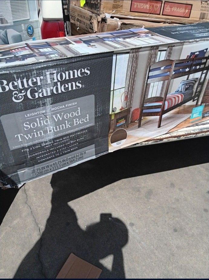 Better Homes & Gardens Wood Twin Bunk Beds