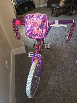 Cute girl bike