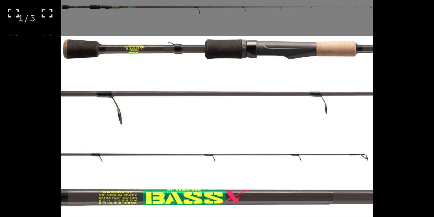 New St Croix Bass X Fishing Rod Spinning