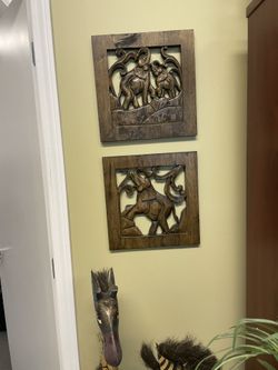 Elephant wall decor set 2