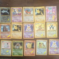 Pokemon Cards: Holographic And 1st Editions