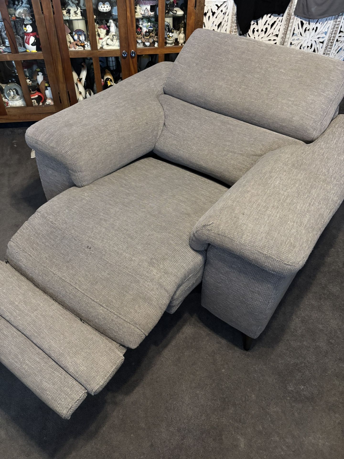 Gray Electric Recliner Couch