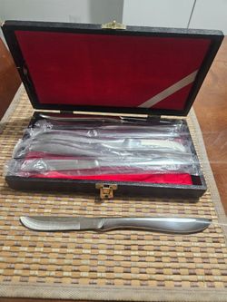 Stainless Steel Steak Knife Set with Case