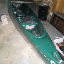 2 People  16 ' Canoe With 2  Paddles  and 2 Fishing Nets