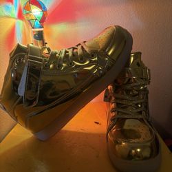 Gold Light Up Shoes