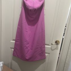 Strapless Lilac Dress