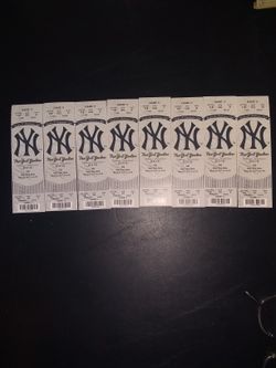 8 Unused New York Yankees vs New York Mets Game Tickets 2016