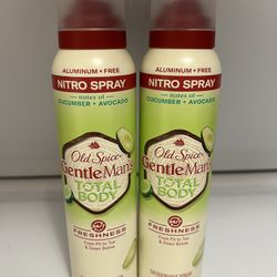 Old Spice Total body deodorant Spray 2 for $15