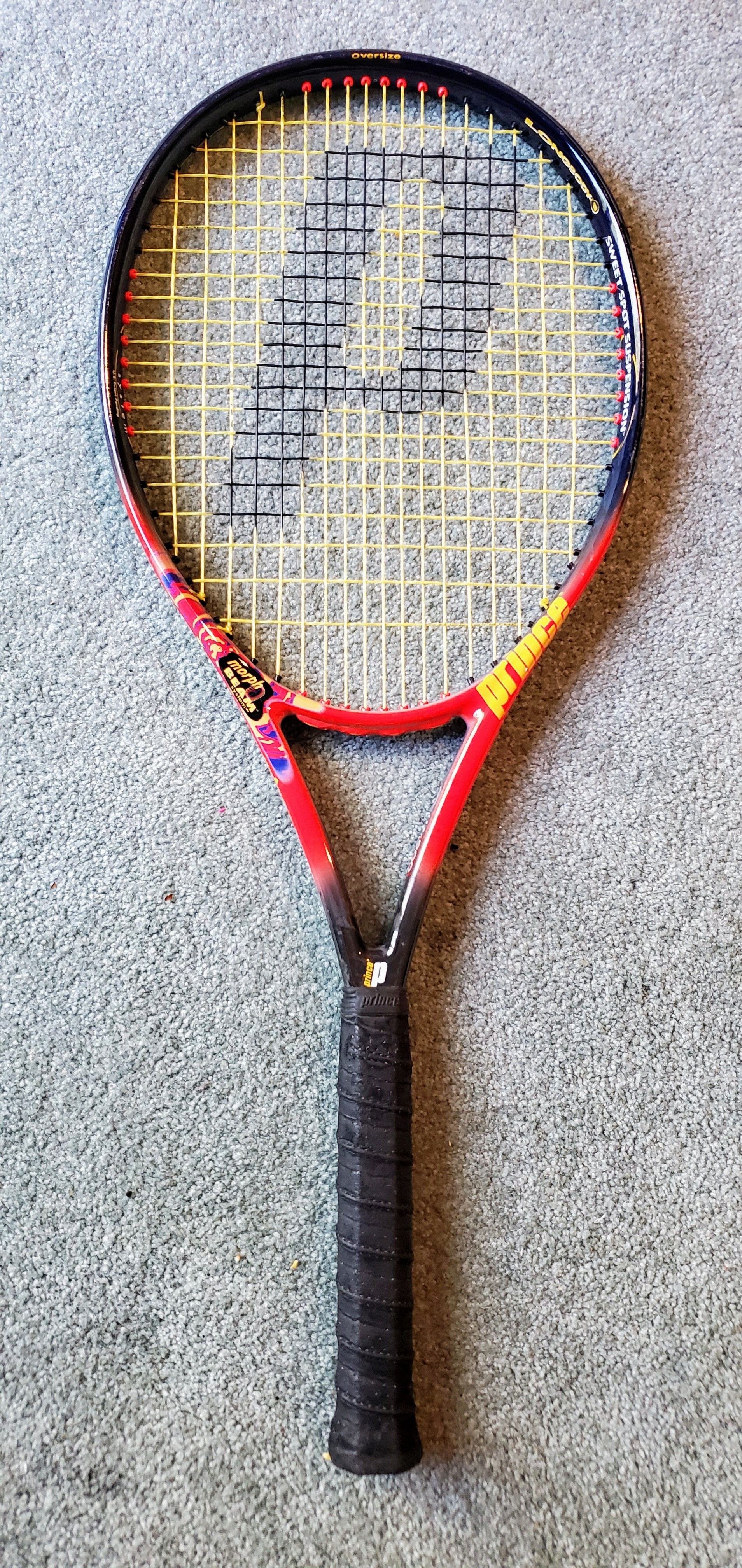 Prince ThunderBolt Longbody OS 115 head 4 1/2 grip Tennis Racquet