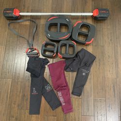 Les Mills Smart Bar, Extra Plates, Band And Leggings