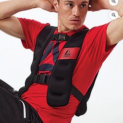 Reebok Delta Weight Vest 20 LB , Black, Adjustable, Unisex Sizing