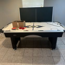 2-In-1 Air Hockey / Ping Pong Table
