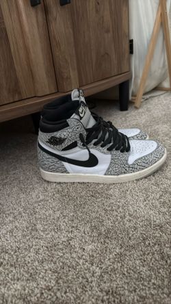 “jordan 1 high white cement” size 9.5