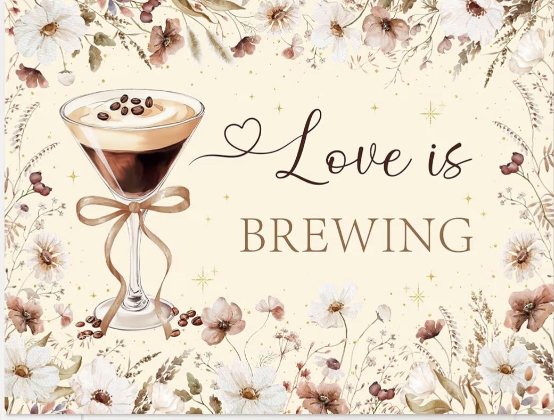 Love is Brewing backdrop