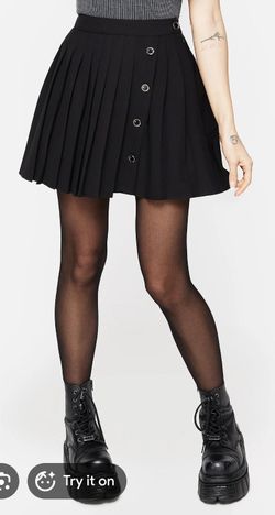 Disturbia Moonage Pleated Mini Skirt