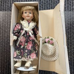 Porcelain Doll With Stand