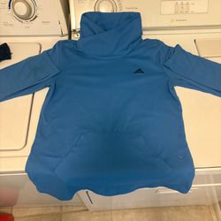Adidas Blue Fleece-Lined Pullover Hoodie – Women’s Size Small