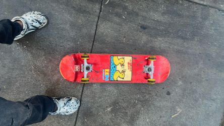 ReDo Skateboard Co. ReDo Skateboard 31" x 7.675" Eye Candy Pop Barking Ducks Complete Skateboard for Boys