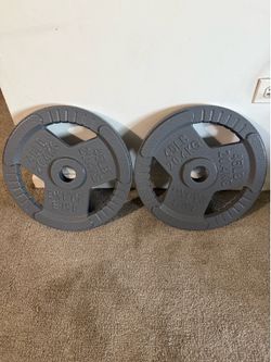 Fitvids Cast Iron Plate Weight Plates, 45lbs.  Please read description