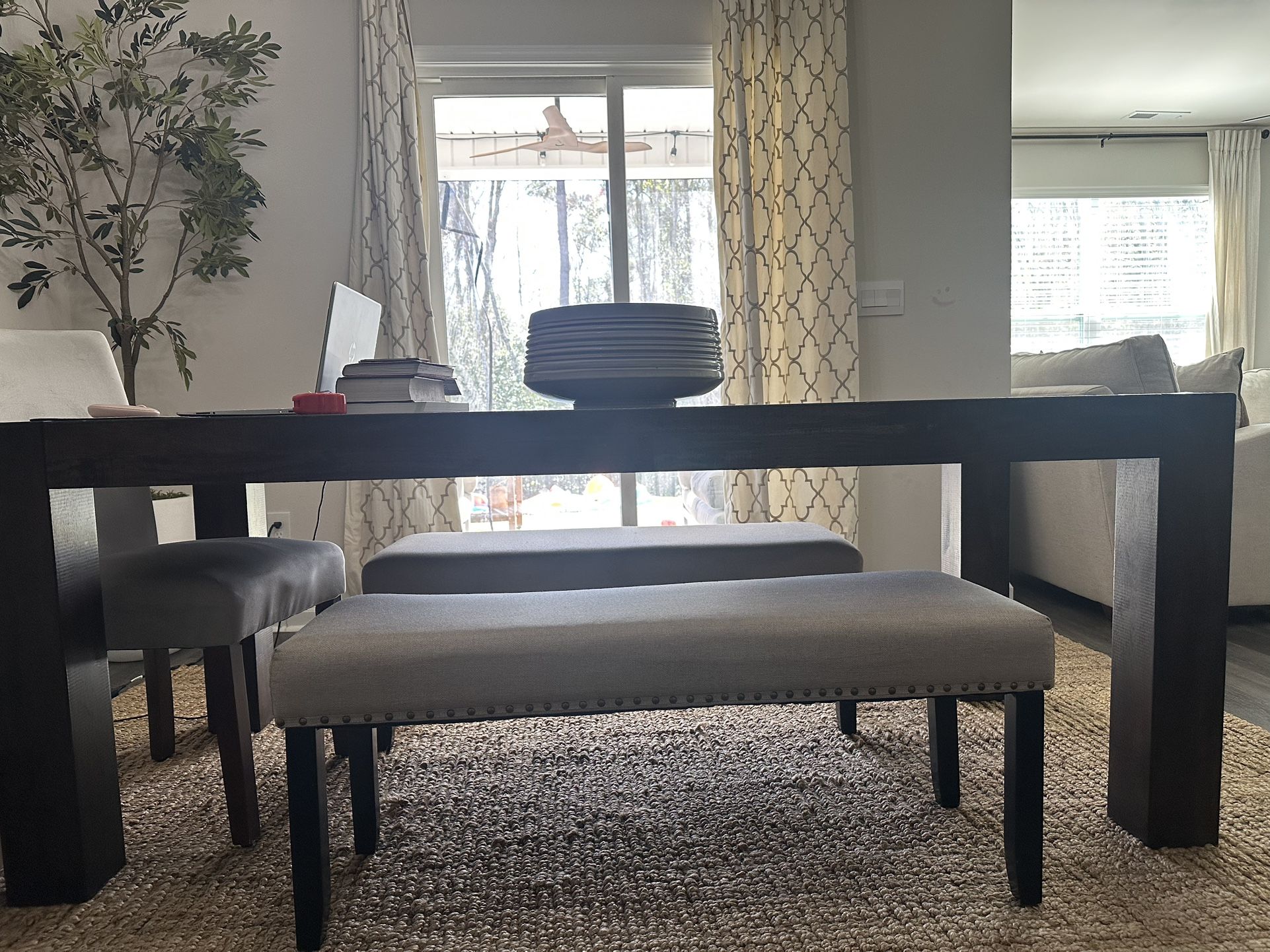 7ft Veneer Wood Table