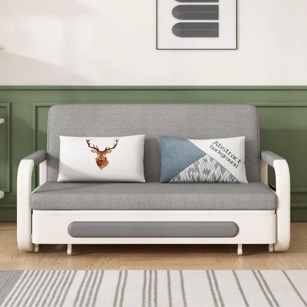 Modern Memory Foam Sleeper Sofa with Storage - 50.3'' W