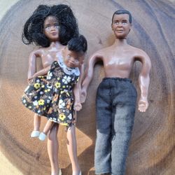 1993 Town Square African American Family 1/12 Scale