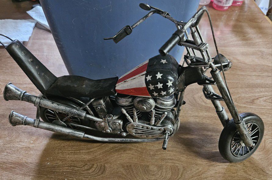 1/4 Captain America Harley Easy Rider Diecast motorcycle model

