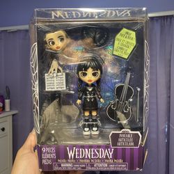 New Wednesday Adams Doll And Accessories 