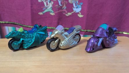 Wendys 1994 CYBER CYCLES Motorcycles Gryphon, Dragon, Techno Mini Bike Kids Toy
