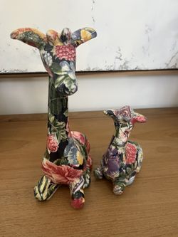 Vintage Patchwork Giraffes 